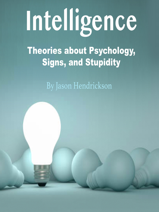 Title details for Intelligence by Jason Hendrickson - Wait list